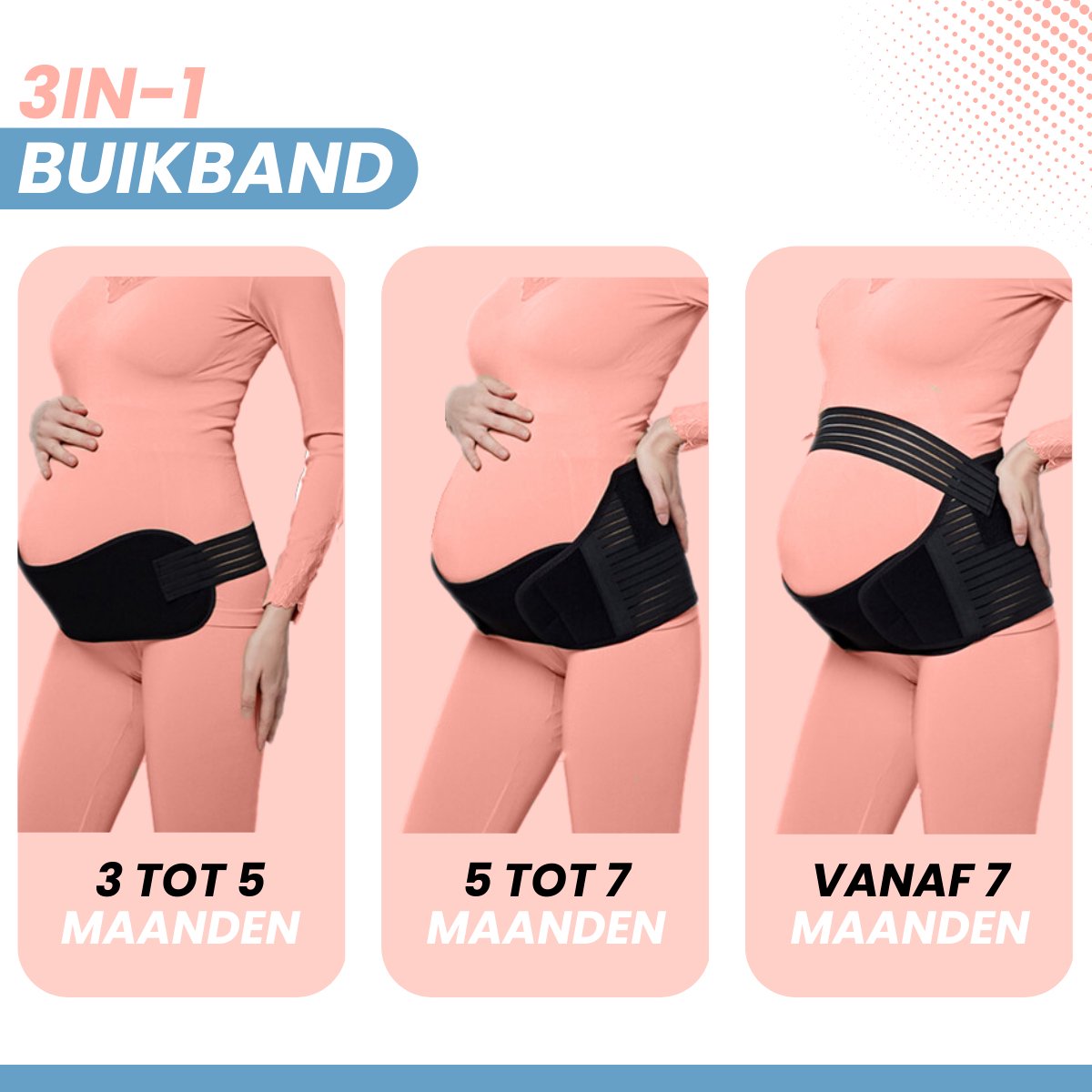 VAIVE Zwangerschapsband - Buikband Zwangerschap - Zwanger - Bekkenband - Postpartum - Sluitlaken - Zwangerschap Cadeau – foto 4