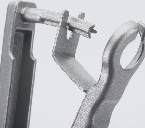 1 kersen- + 1 pruimenontsteker voor keukenkant-en-klaar ontpte vruchten, aluminium, voedselveilig gecoat, roestvrij stalen lemmet, Kernex en Steinex, zilver, 401022E6 van Westmark — afbeelding 2
