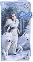 Nemesis Now Dames portemonnee Winter Guardians - Wolf reliëf Portemonnee - Anne Stokes - (bxhxd) ca. 18,5cm x 9,5cm x 2,5cm