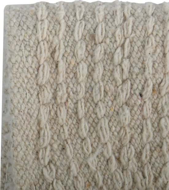 MSV WC/Badkamerkleed/badmat - voor op de vloer - creme wit - 45 x 35 cm - polyester/katoen - MSV