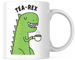 TEA-REX Grappige Dino Koffiemok | Cadeau voor Theeliefhebbers, 11oz Ceramic