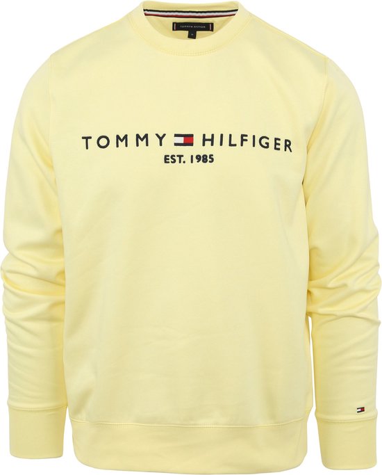 Tommy hilfiger sweater geel new arrivals