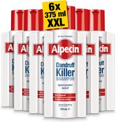 Alpecin Dandruff Killer Anti Roos Shampoo 6x 375ml | Effectief verwijdert en voorkomt roos | Haarverzorging voor mannen Made in Germany