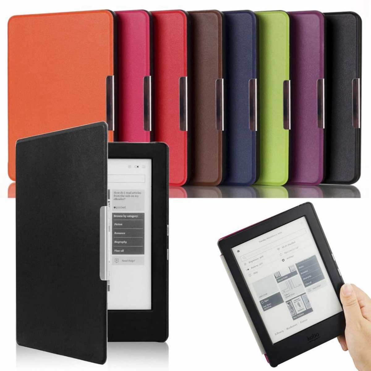 Shop4 - Kobo Aura H2O Edition 2 (2017) Hoes (Geschikt voor modelnummer