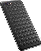 Baseus Weaving Case geweven TPU hoesje iPhone 7 Plus 8 Plus - Zwart