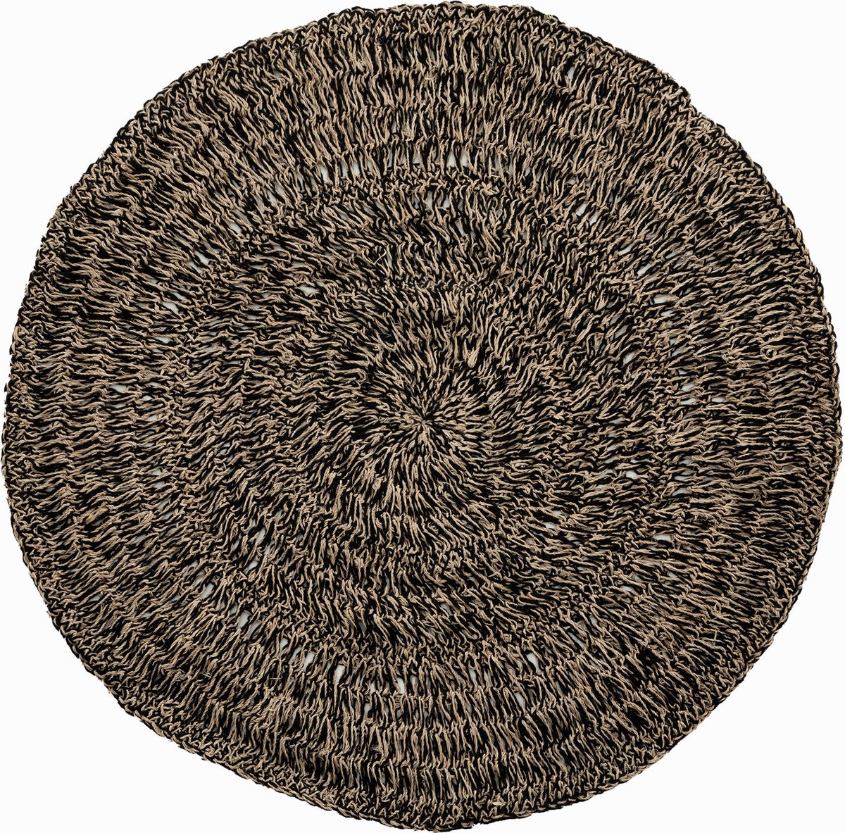 Het Zeegras Tapijt - Naturel Zwart - 100