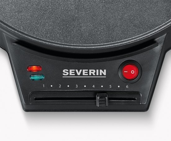 Severin CM 2198 Crepe-/Pannenkoekenmaker, 30cm, anti-aanbaklaag, traploze temperatuurinstelling, 1000W — afbeelding 3