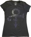 Prince - Purple Symbol Dames T-shirt - S - Zwart