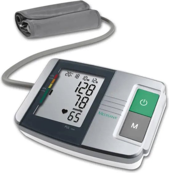 Medisana MTS Bovenarm Bloeddrukmeter Zilver/Wit