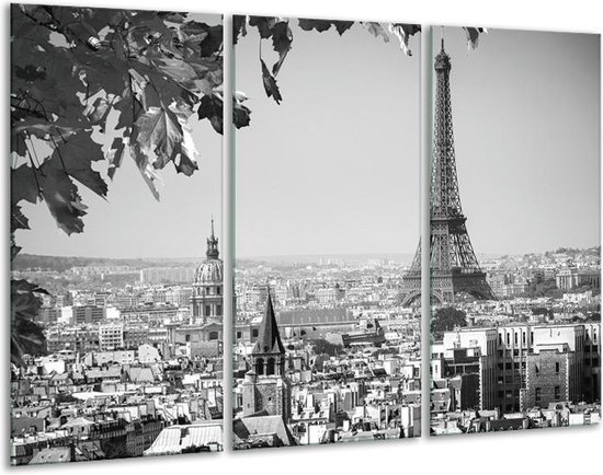 Glas schilderij Parijs, Steden | Zwart, Grijs | | Foto print op Glas |  F006843