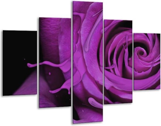 Peinture sur verre rose | Violet, noir | 100x70cm 5Liège | Tirage photo sur verre |  F004153