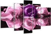 Peinture sur verre rose | Violet, blanc, noir | 170x100cm 5 Liège | Tirage photo sur verre |  F003885