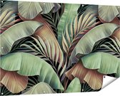 Gards Tuinposter Tropische Bladeren - 150x100 cm - Tuindoek - Tuindecoratie - Wanddecoratie buiten - Tuinschilderij