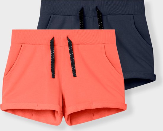 NAME IT NKFVOLTA 2P SWE SHORTS UNB F NOOS Meisjes Broek Maat 104 name-it-nkfvolta-2p-swe-shorts-unb-f-noos-meisjes-broek-maat-104