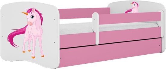 Kocot Kids - Bed babydreams roze eenhoorn met lade zonder matras 180/80 - Kinderbed - Roze