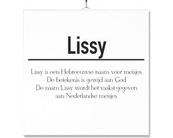 Tegel Met Opdruk | Betekenis | Kado | Cadeau | Met Naam - Lissy