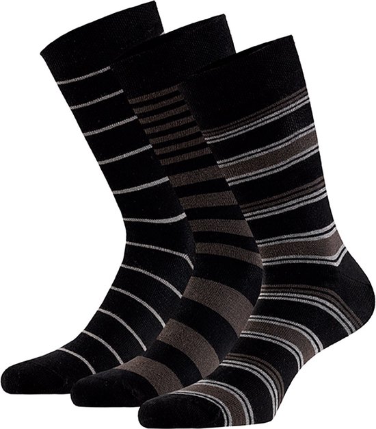 Apollo - Heren sokken van biologisch katoen - 6-Paar - Zwart - Maat 39/42 - Bio-Katoen - Duurzaam - Sokken maat 39 42
