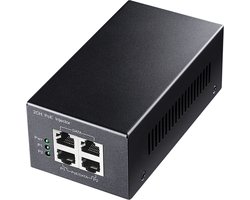 Cudy 2-Port Gigabit PoE+ Injector – 2×30W – IEEE 802.3af/at – Dual Channel – Plug & Play