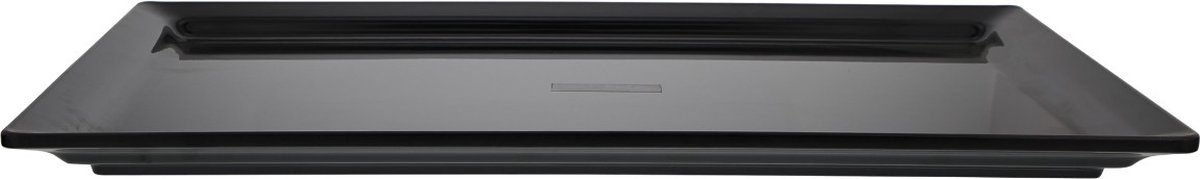 Schaal plat Gastronorm 1/1 zwart Melamine