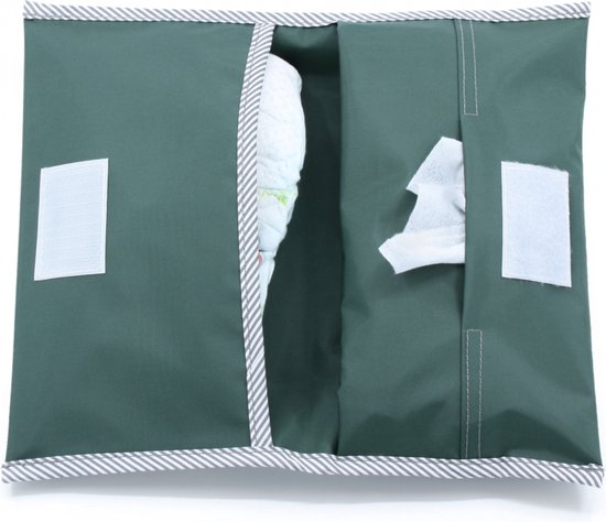 Product: KipKep Napper Luieretui - Calming Green - gerecyclede materialen, van het merk KipKep