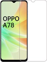 Screenprotector Geschikt voor OPPO A78 5G Screenprotector Beschermglas Full Cover - Screenprotector Geschikt voor OPPO A78 Screen Protector Full Cover