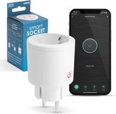 Slimme WiFi Stekker - Smart Plug met Energiemeter - 3680W / 16A Geschikt maar niet gemaakt door: Amazon Alexa, Google Home, Siri, Tuya Smart