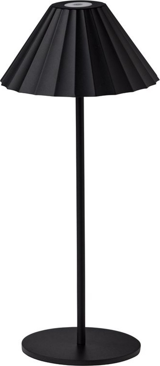 à Table London Tafellamp - LED Licht - voor Binnen en Buiten - Woonkamer - Slaapkamer - Tuin - Oplaadbaar - USB - Dimbaar - 32 cm - Zwart