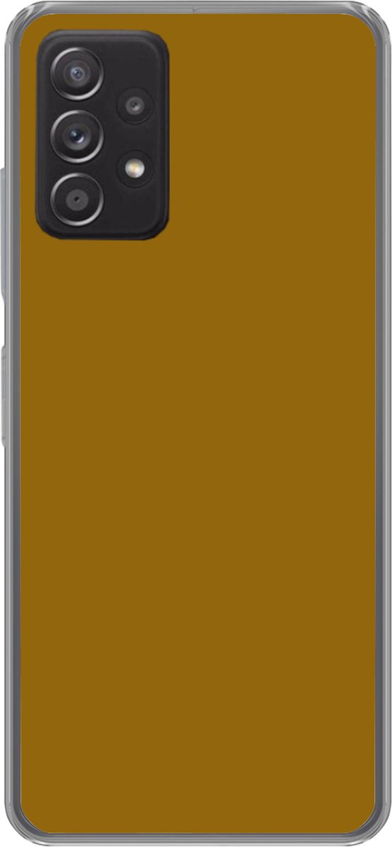 Telefoonhoesje Geschikt voor Samsung Galaxy A33 5G hoesje - Goud - Luxe - Interieur - Siliconen Telefoonhoesje Telefoonhoesje