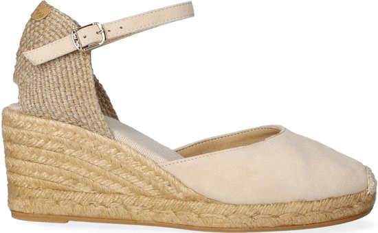 Espadrille Donna Toni PONS - Beige, Infilabile, Tallone Compensato, Comode Per Camminata In Città