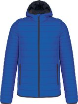 Outdoorjas 'Lightweight Hood Padded' merk Kariban Licht Kobaltblauw - 4XL