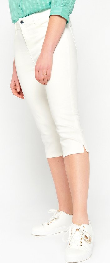 LOLALIZA cropped high waist loose fit broek zwart