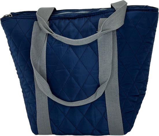 Summerville Koeltas - Coolbag Beach - Strandtas met rits - 25L - Blauw/Grijs van Summerville — afbeelding 2