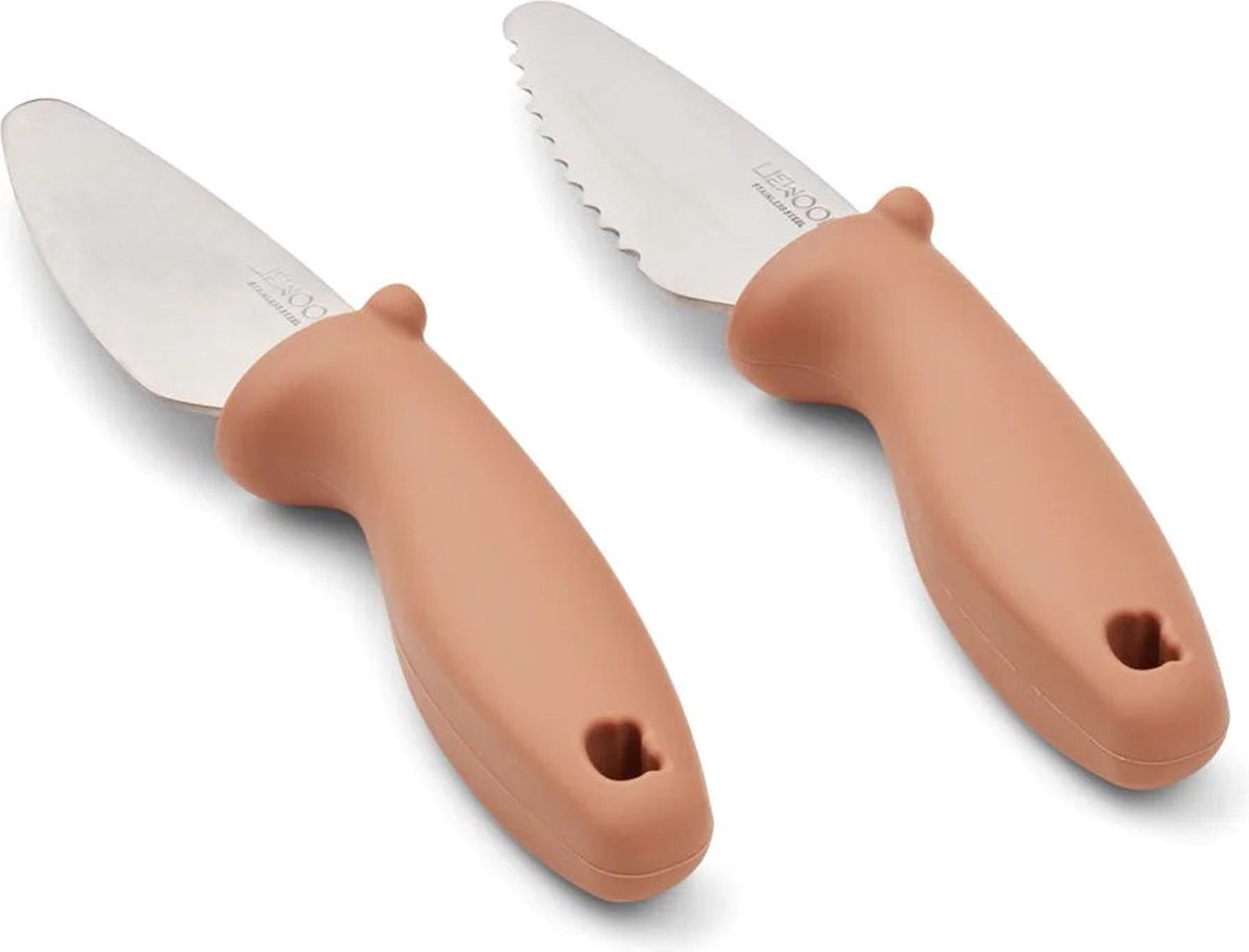 Goedkoopste Liewood Perry Snijmessen set - 2 Stuks - Toscaans roze