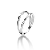 Twice As Nice ring in zilver, dubbel  52