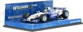The 1:43 Diecast Modelcar of the Williams BMW FW23 #5 First Win of 2001. The driver was Ralf Schumacher. The manufacturer of the scalemodel is Minichamps.This model is only online available