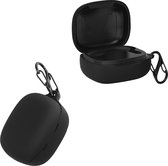 kwmobile Hoes geschikt voor EarFun Air Pro 3 - Siliconen cover voor oordopjes in zwart