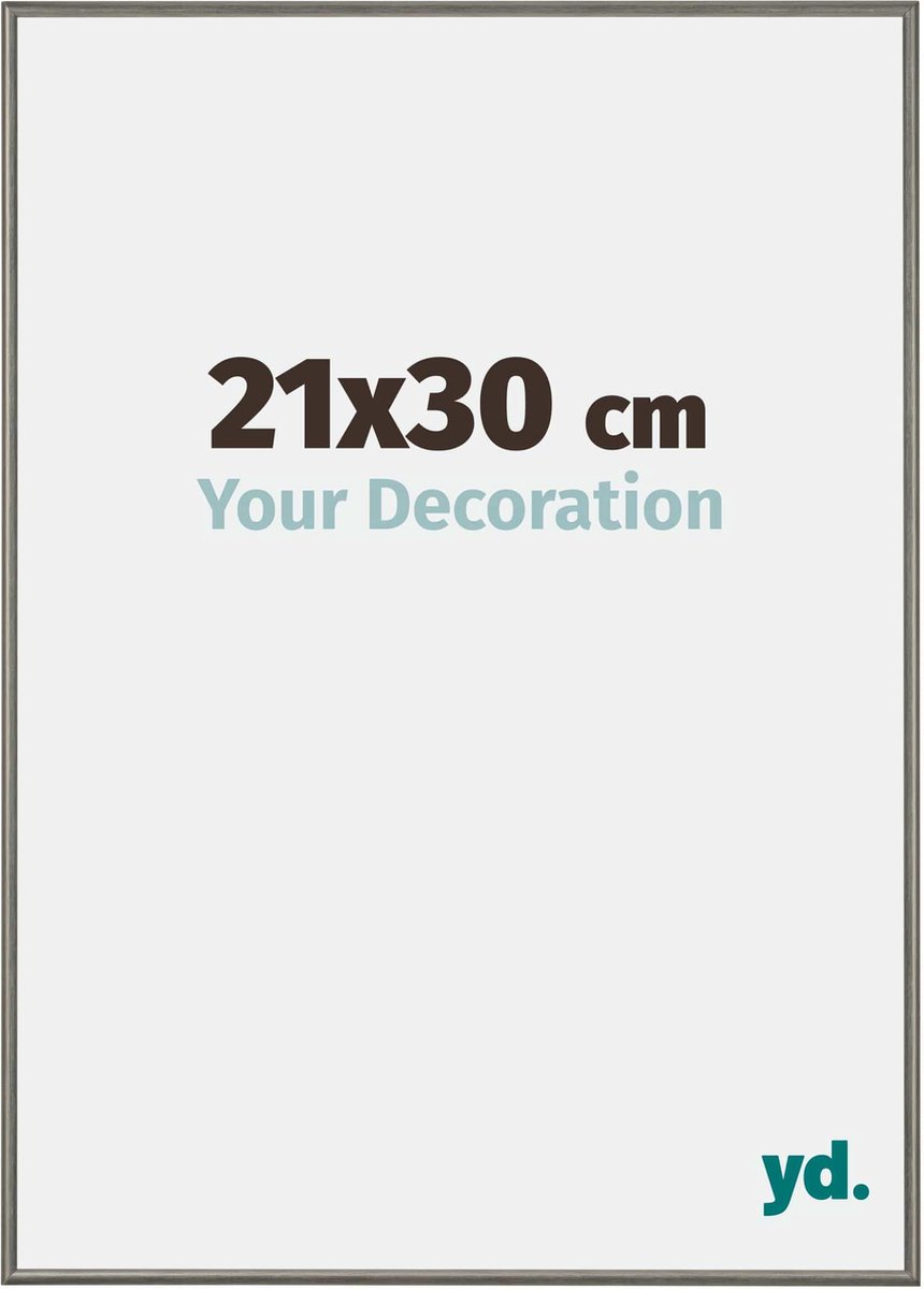 yd. Your Decoration - Fotolijst 21x30 cm - Aluminium - Mercury Structuur - New York