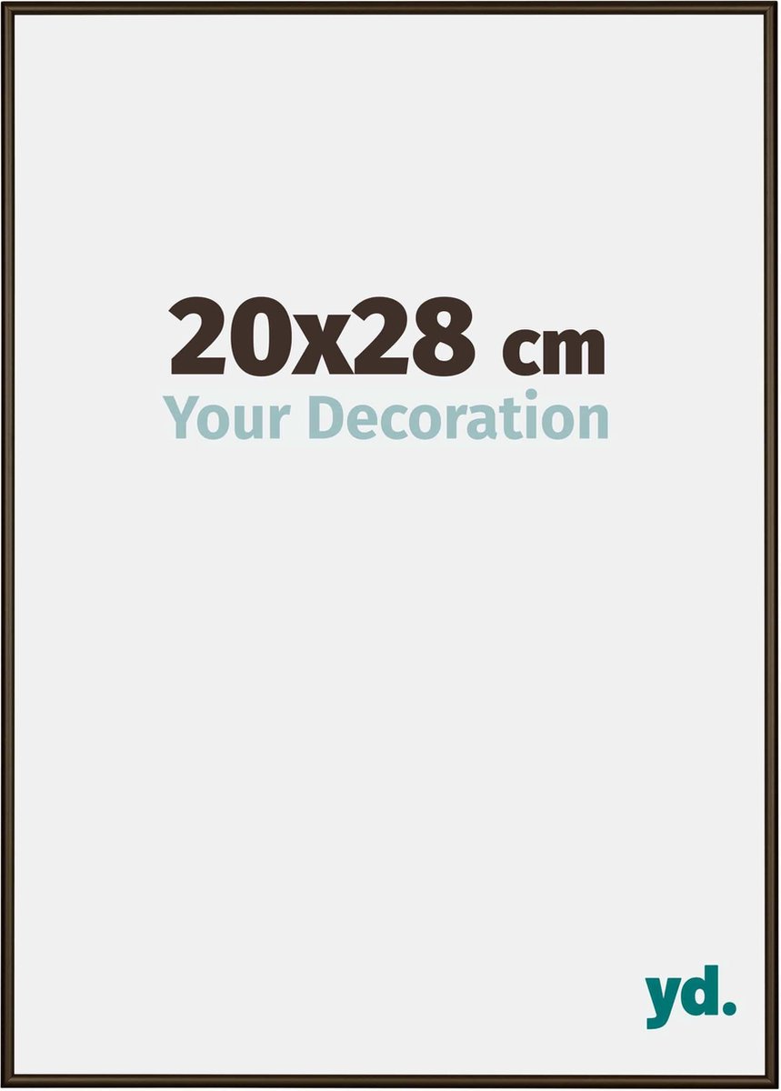 yd. Your Decoration - Fotolijst 20x28 cm - Aluminium - Walnoot Structuur - New York