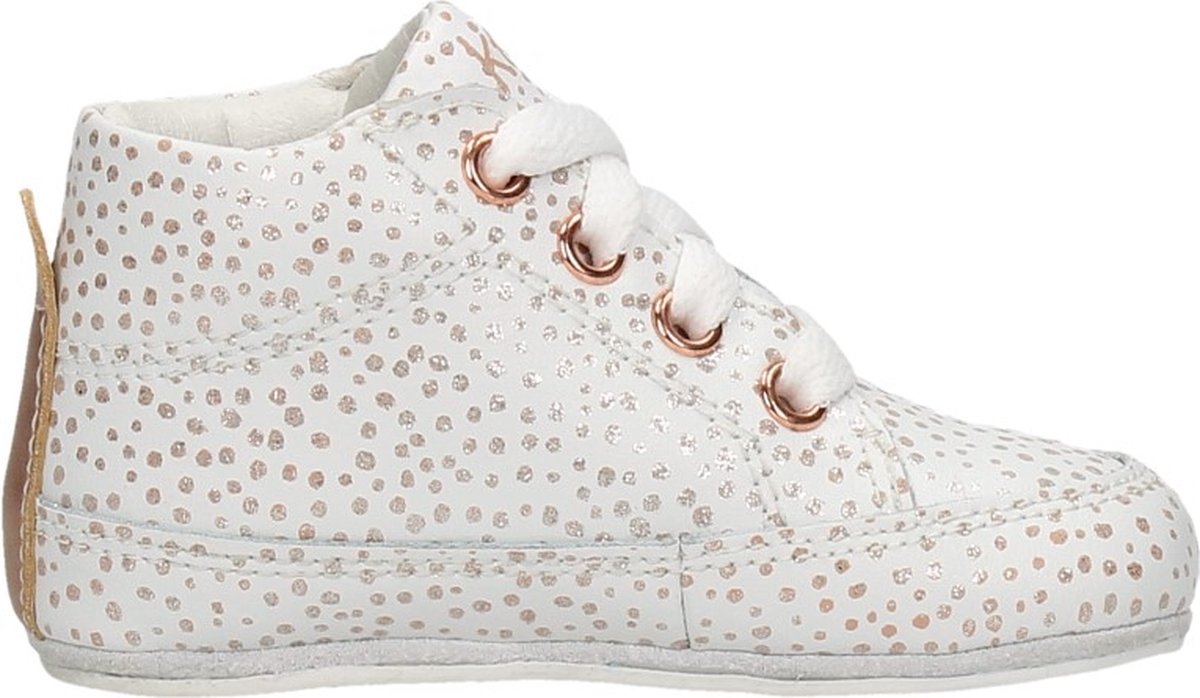 KEQ Meisjes babyschoentjes Meisjes Baby schoentjes - Wit - Maat 23