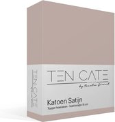 Ten Cate 100% coton satin Topper Hoeslaken - 140x200 - Rose