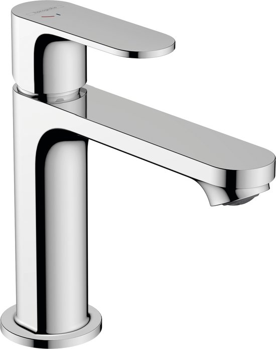 hansgrohe Rebris S - Wastafelmengkraan - Ééngreeps bediening - CoolStart energiebesparend - EcoSmart+ waterbesparend - Met trekwaste - 110mm maat - Chroom