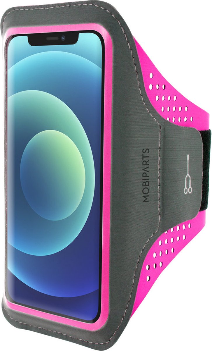 Hardloop Sportarmband geschikt voor Apple iPhone 12/12 Pro - Roze - Mobiparts