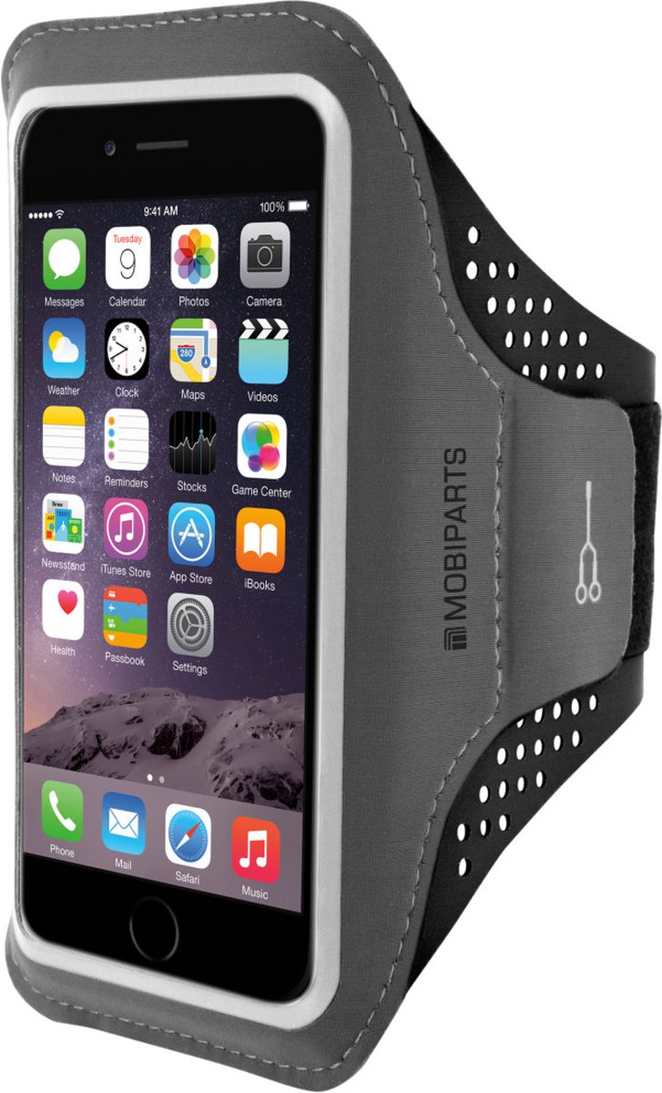 Mobiparts Comfort Fit Sport Armband Apple iPhone 6 Plus / 6S Plus - Zwart