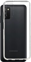 Mobiparts hoesje geschikt voor Samsung Galaxy A03S - Zacht TPU - Schokabsorberend TPU - Grip Coating - Transparant