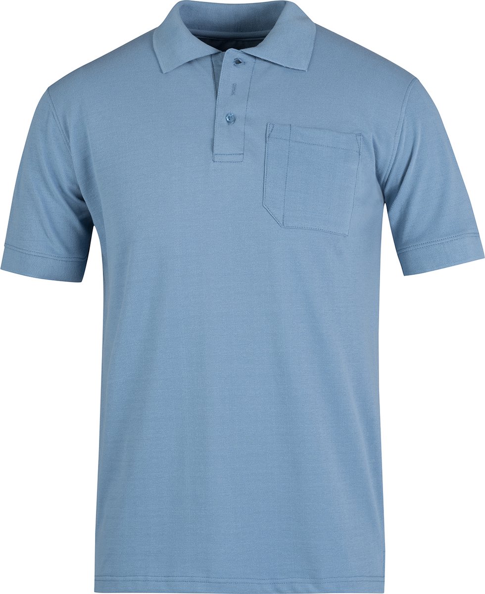 STØRVIK Hastings Polo Shirt Heren - Katoen - Maat S - Denim Blauw