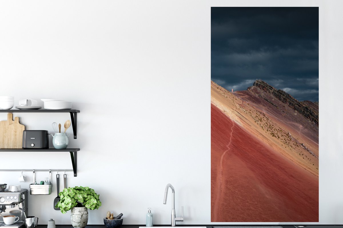 Poster Landschap - Natuur - Berg - Wolken - 75x150 cm