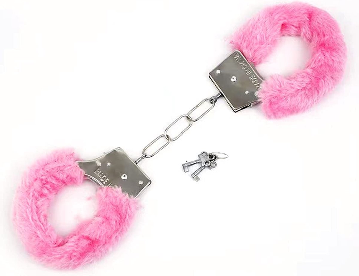 *** Fluffy Handboeien - Stout Rollenspel - 2 Sleutels - van Heble® ***