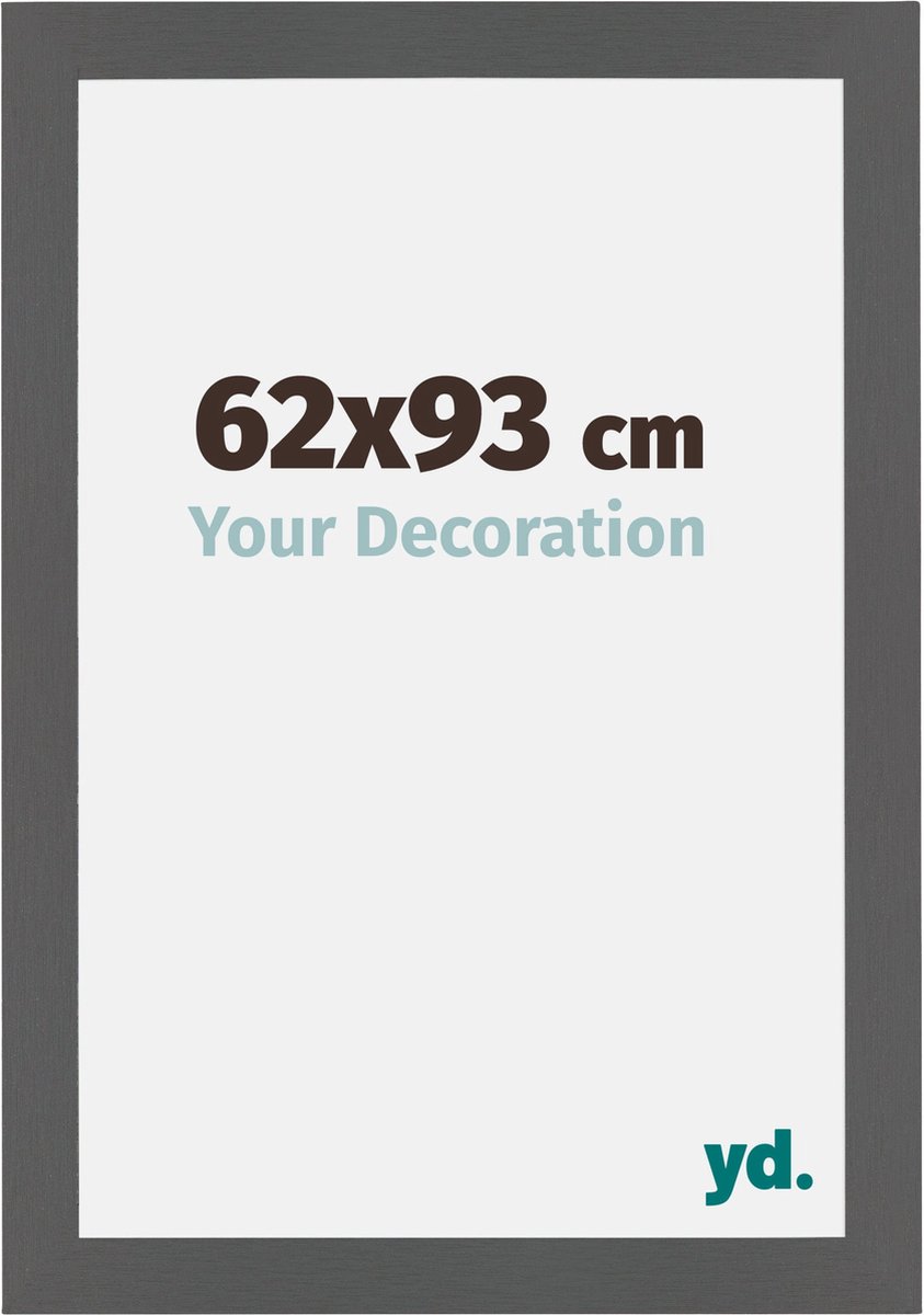 yd. Your Decoration - Fotolijst 62x93 cm - MDF - Antraciet - Mura