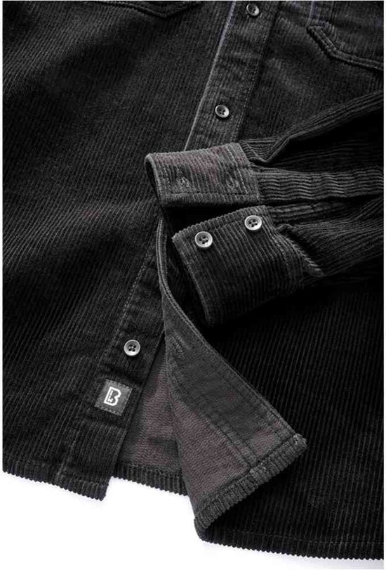Brandit - Corduroy Classic Overhemd - 7XL - Zwart