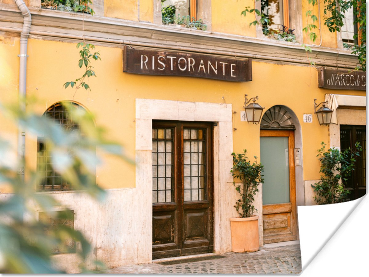 Rome - Restaurant - Geel - Planten - Deur